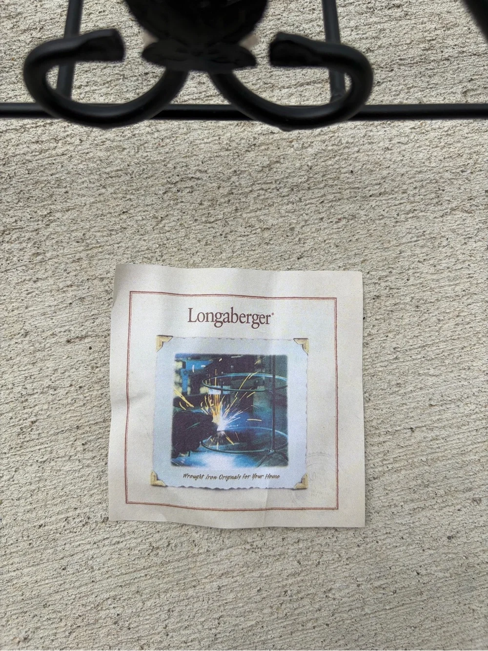 Longaberger Foundry Collection Wrought Iron Cookbook Stand